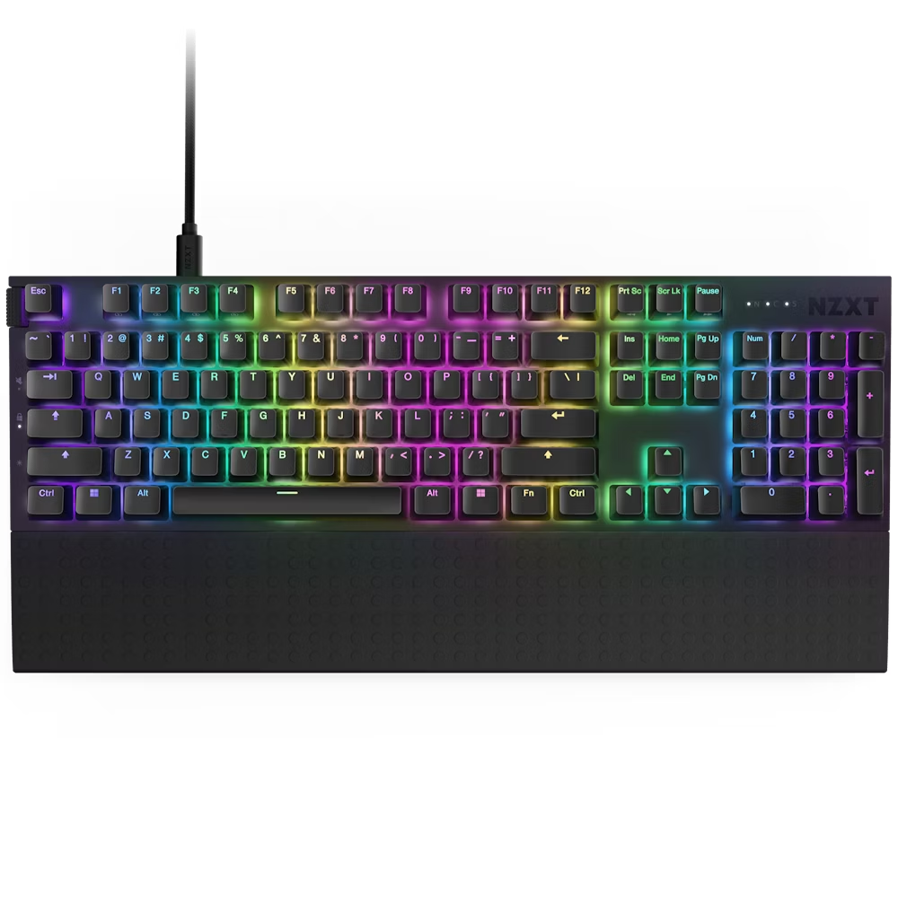 NZXT KB 001NB US GAMING KEYBOARD FULL SIZE FUNCTION 2 US BLACK Nzxt kb 001nb us gaming keyboard full size function 2 us black