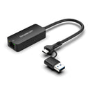 Simplecom NU405C SuperSpeed USB-C and USB-A to 2.5G Ethernet Network Adapter 2.5Gbps LAN
