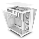 NZXT CM-H91FW-S1 H9 Flow (2023) Dual-Chamber Mid-Tower Case without Fans (SI) - All White