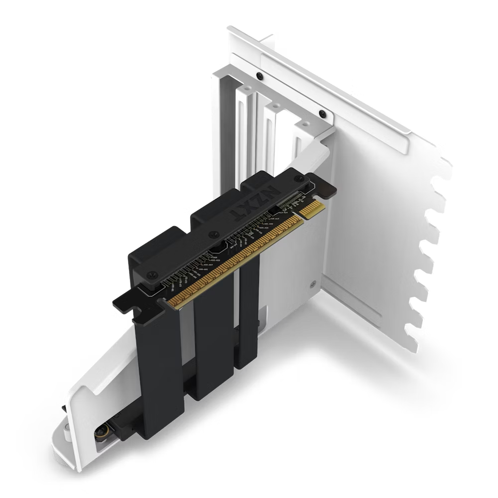 NZXT AB-RH175-W1 Vertical GPU Mounting Kit - White Bracket & 175 mm PC