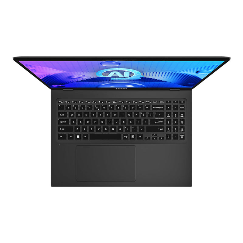 MSI Prestige 16 AI Studio B1VFG-062AU Creator and Gaming Laptop 16" UHD Intel Core™ Ultra 7 processor 155H LPDDR5 32GB 2TB SSD Windows® 11 Home Nvidia RTX 4060, GDDR6 8GB. 2 year warranty
