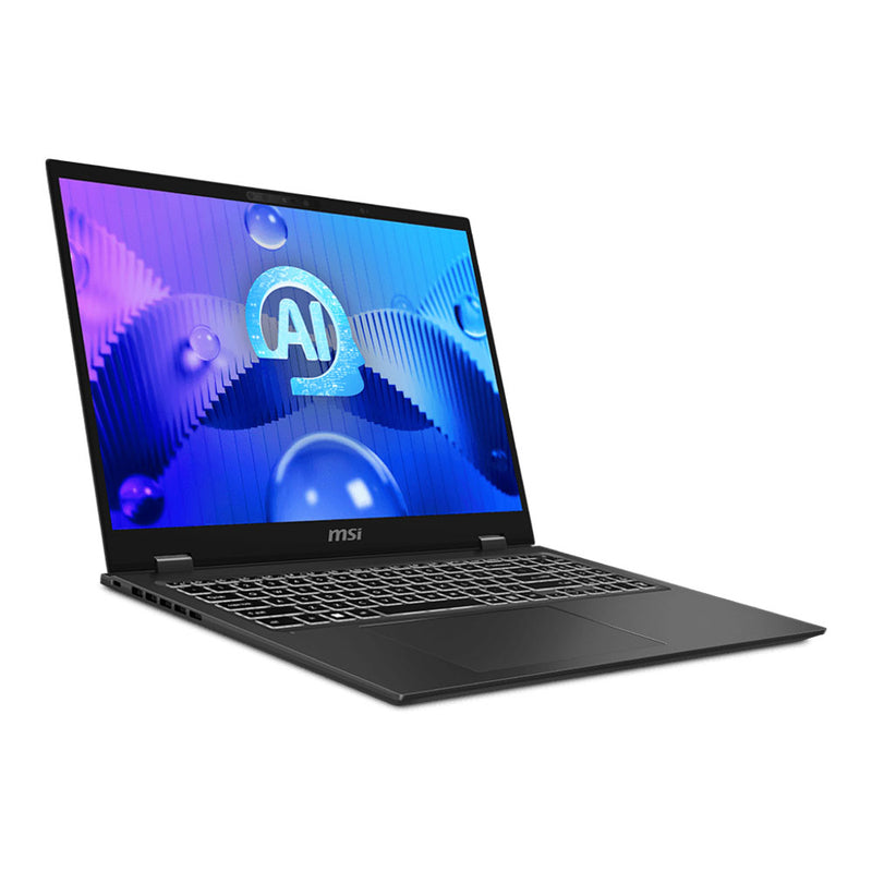 MSI Prestige 16 AI Studio B1VFG-062AU Creator and Gaming Laptop 16" UHD Intel Core™ Ultra 7 processor 155H LPDDR5 32GB 2TB SSD Windows® 11 Home Nvidia RTX 4060, GDDR6 8GB. 2 year warranty