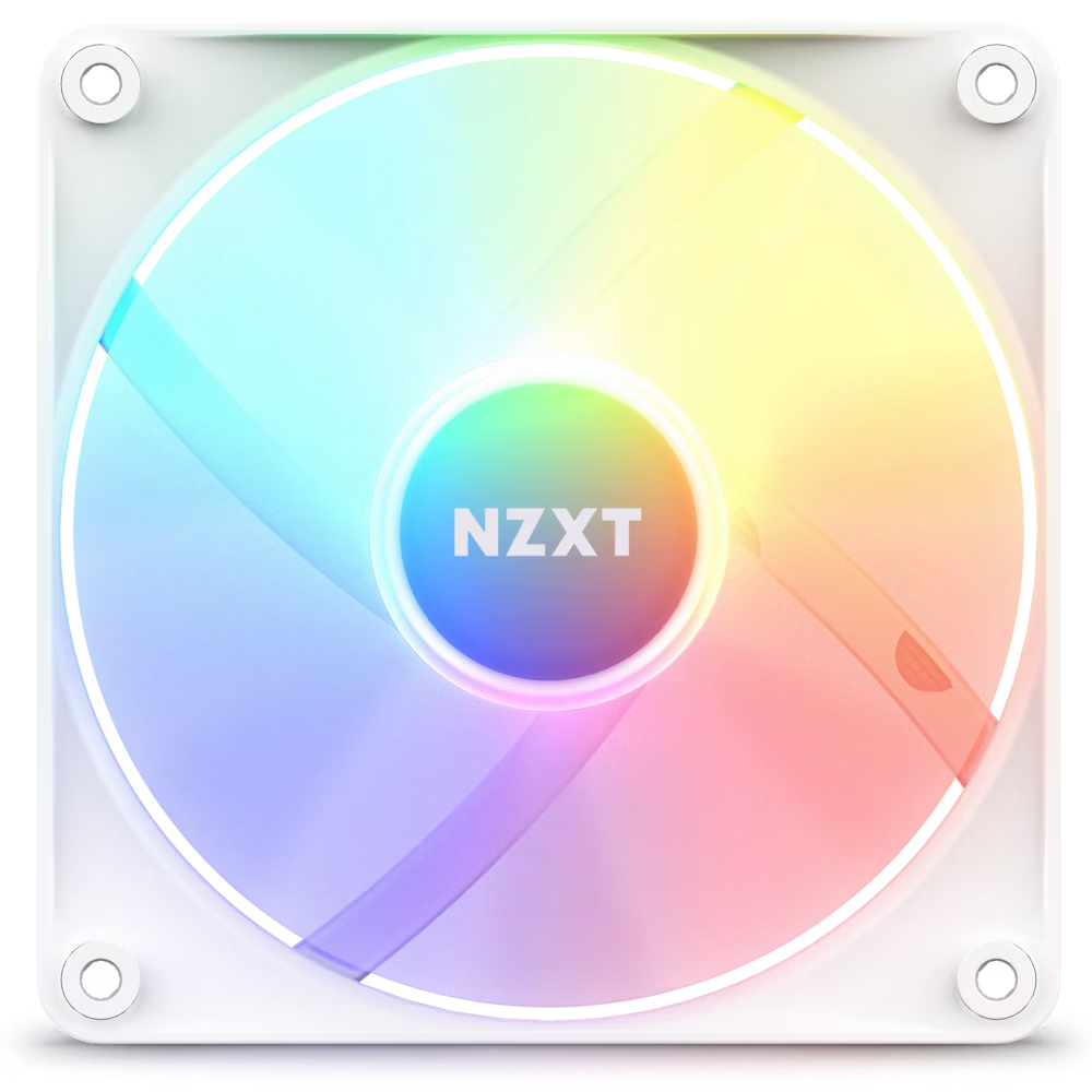 NZXT RF-C12SF-W1 F120RGB Core - 120mm Hub-mounted RGB Fan - Single Pack (White)
