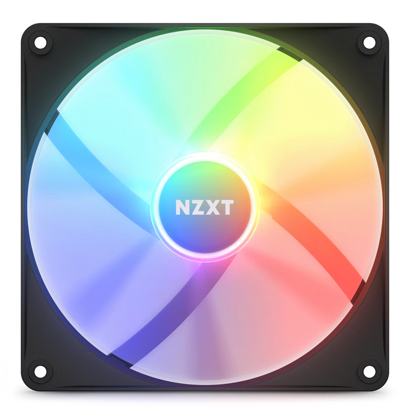 NZXT RF-C12TF-B1 F120RGB Core - 120mm Hub-mounted RGB Fan - Triple Pack (Black) w/RGB Controller