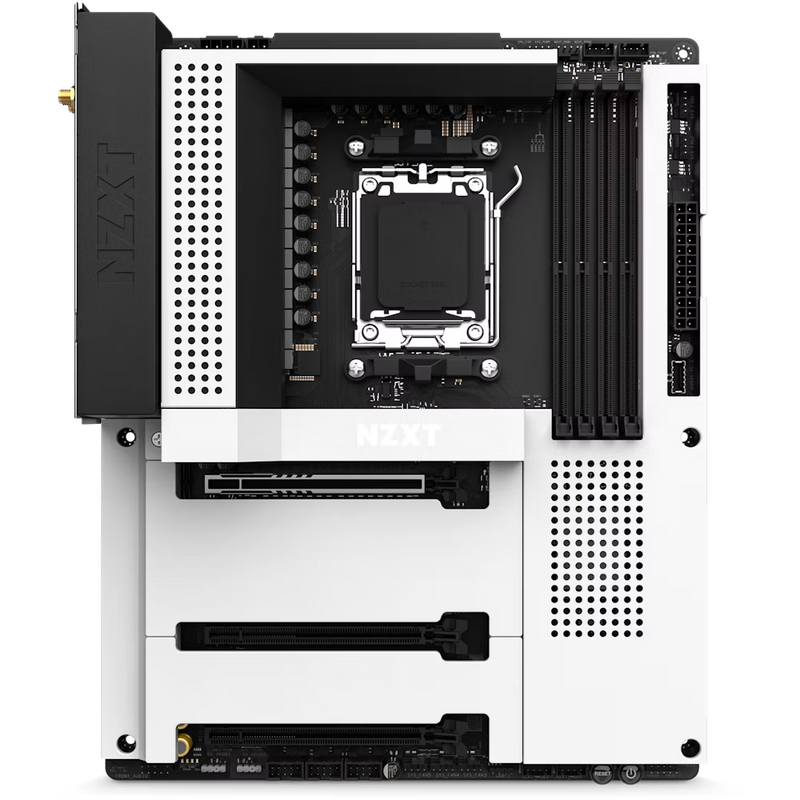 NZXT N7-B65XT-W1 N7 B650E MOBO AMD B650 CHIPSET WITH WI-FI white