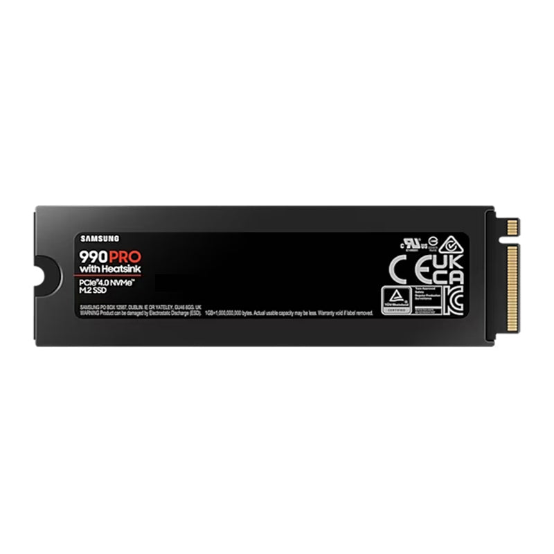 Samsung MZ-V9P4T0CW 990 PRO 4TB NVMe M.2 SSD with Heatsink