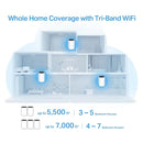 TP-Link Deco BE85(3-pack) BE22000 Whole Home Mesh Wi-Fi 7 System(Tri-Band)