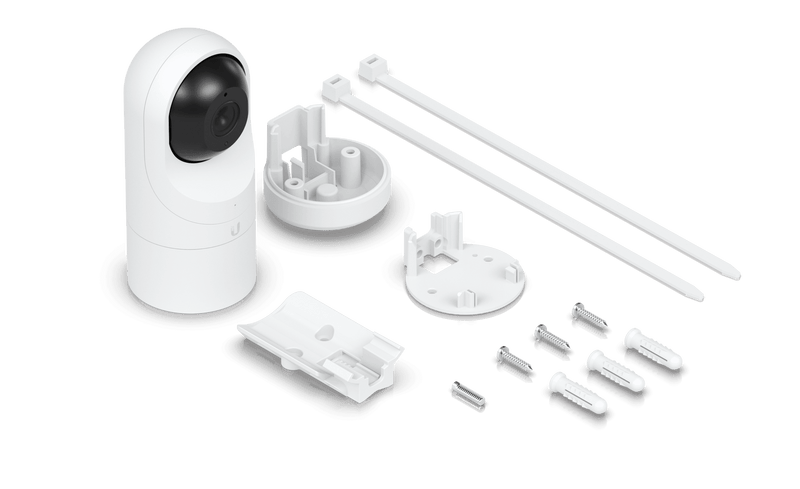 Ubiquiti UVC-G3-Flex Full HD (1080p) mini turret camera with infrared LEDs and versatile mounting options for indoor and outdoor installations