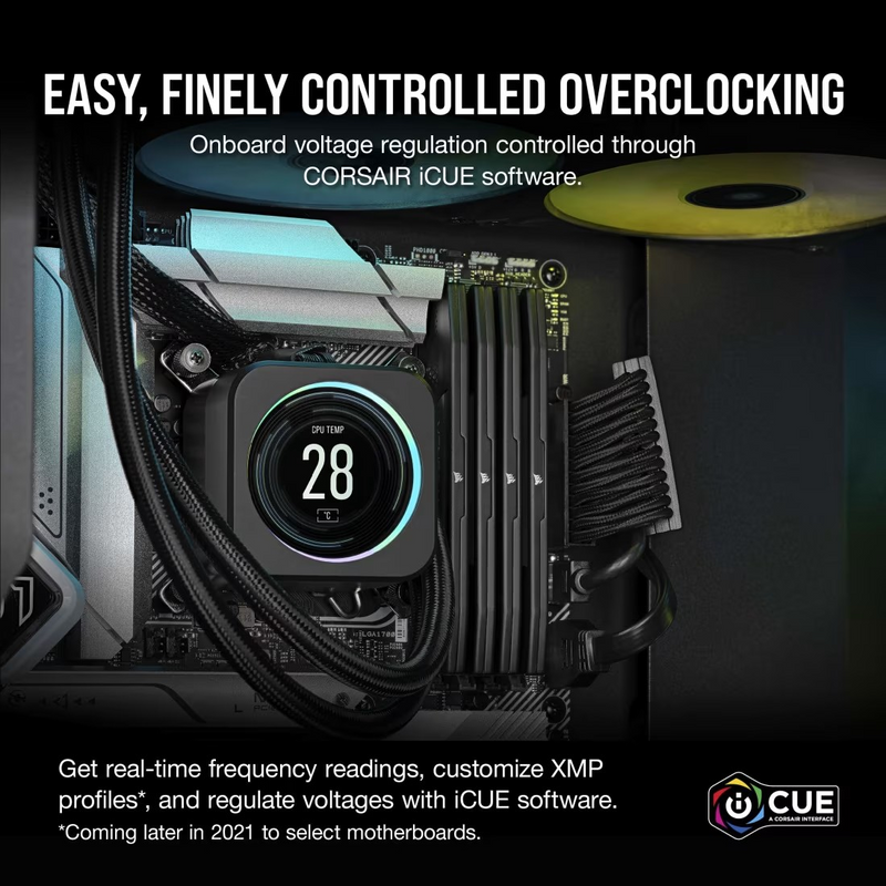 Corsair CMK64GX5M2B6000C40 Vengeance 64GB (2x32GB) DDR5 UDIMM 6000MHz C40 1.35V Desktop Gaming Memory Black