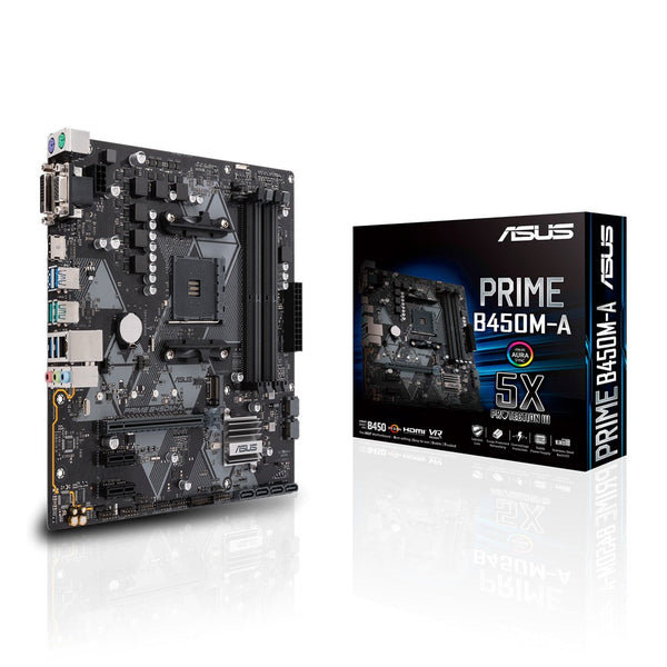 ASUS PRIME B450M-A motherboard Socket AM4 Micro ATX AMD B450 PRIME B450M-A