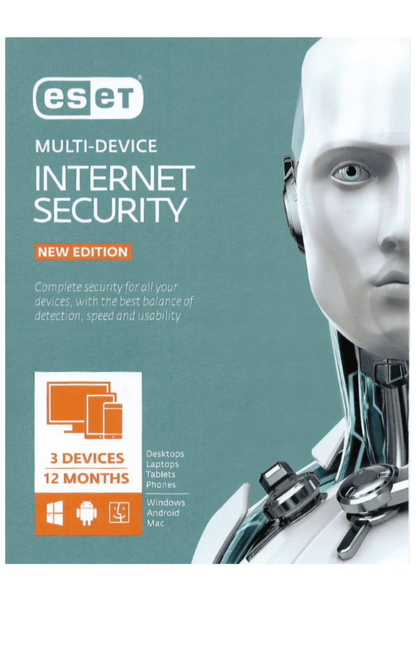ESET Internet Security OEM 3 Device / 1 Year Licenses Only