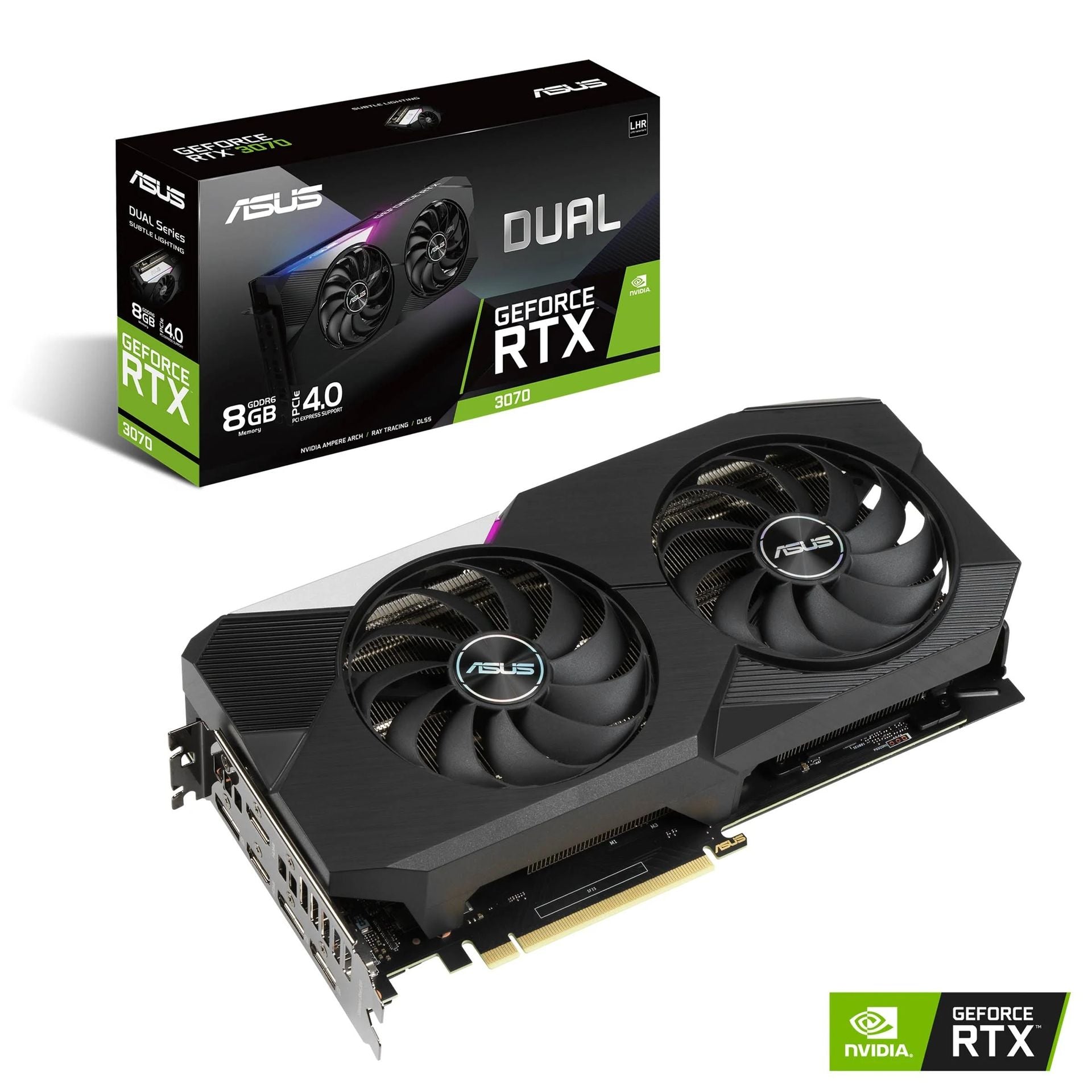 ASUS (DUAL-RTX3070-8G-V2) DUAL RTX 3070 V2 8GB Graphics Card