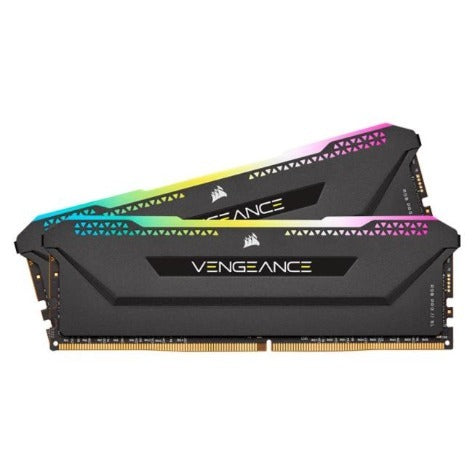 Corsair Vengeance RGB PRO SL 16GB (2x8GB) DDR4 3200Mhz C16 Desktop Ram - Black