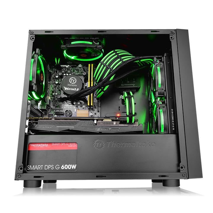 Thermaltake Versa H17 Window Micro-Tower Black Case
