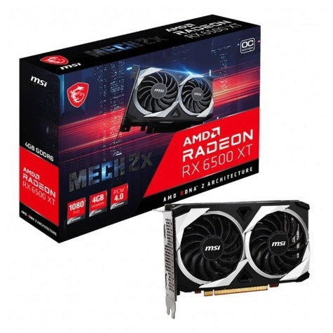 MSI Radeon RX 6500 XT MECH 2X 4G OC Graphics Card