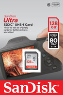 Sandisk Ultra memory card 128 GB SDXC Class 10 UHS-I