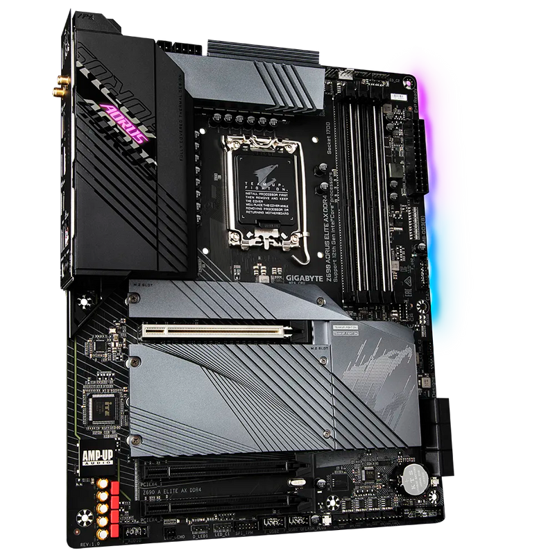 Gigabyte PURCHASE 5X GIGABYTE Z690 A ELITE AX DDR4 MOTHERBOARD AND GET BONUS 500GB NVMe SSD