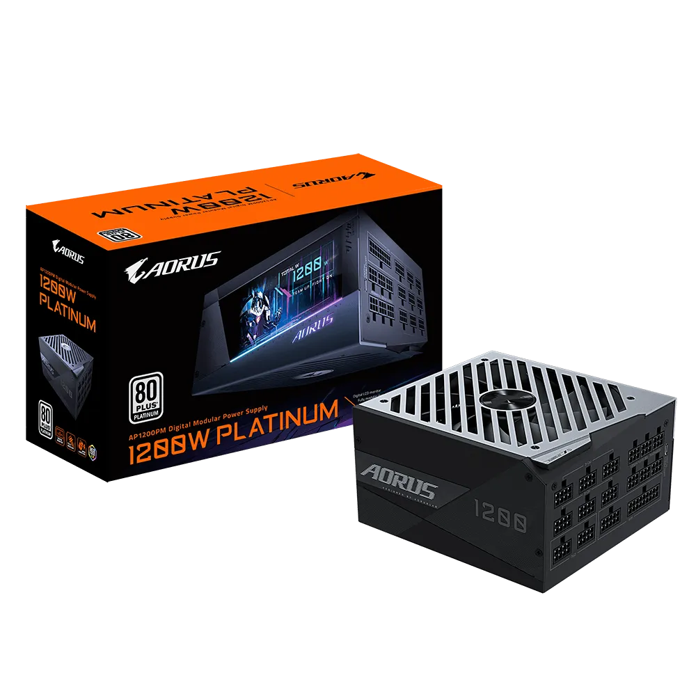 Gigabyte AORUS P1200W power supply unit 1200 W 20+4 pin ATX ATX Black