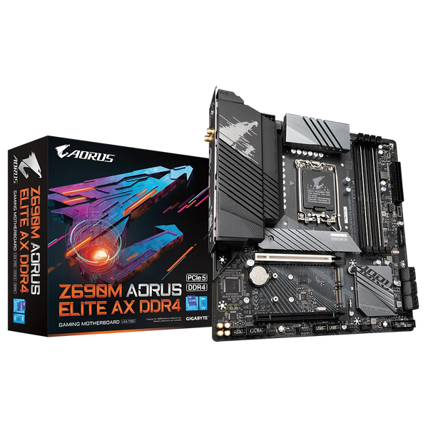 Gigabyte Intel Z690 AORUS MB w Direct 12+1+2 Phases Digital VRM, PCIe 5.0, Fully Covered Thermal, 3 PCIe 4.0 M.2 with Thermal Guard, Intel 2.5GbE