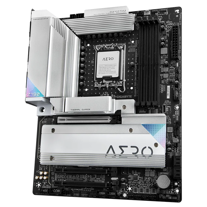 Gigabyte Z790 AERO G 1.0 Intel LGA 1700 ATX Motherboard, 4x DDR5 ~128GB, 3x PCI-E x16, 5x M.2, 4x SATA,  6x USB 3.2, 2x USB-C, 2x USB 2.0