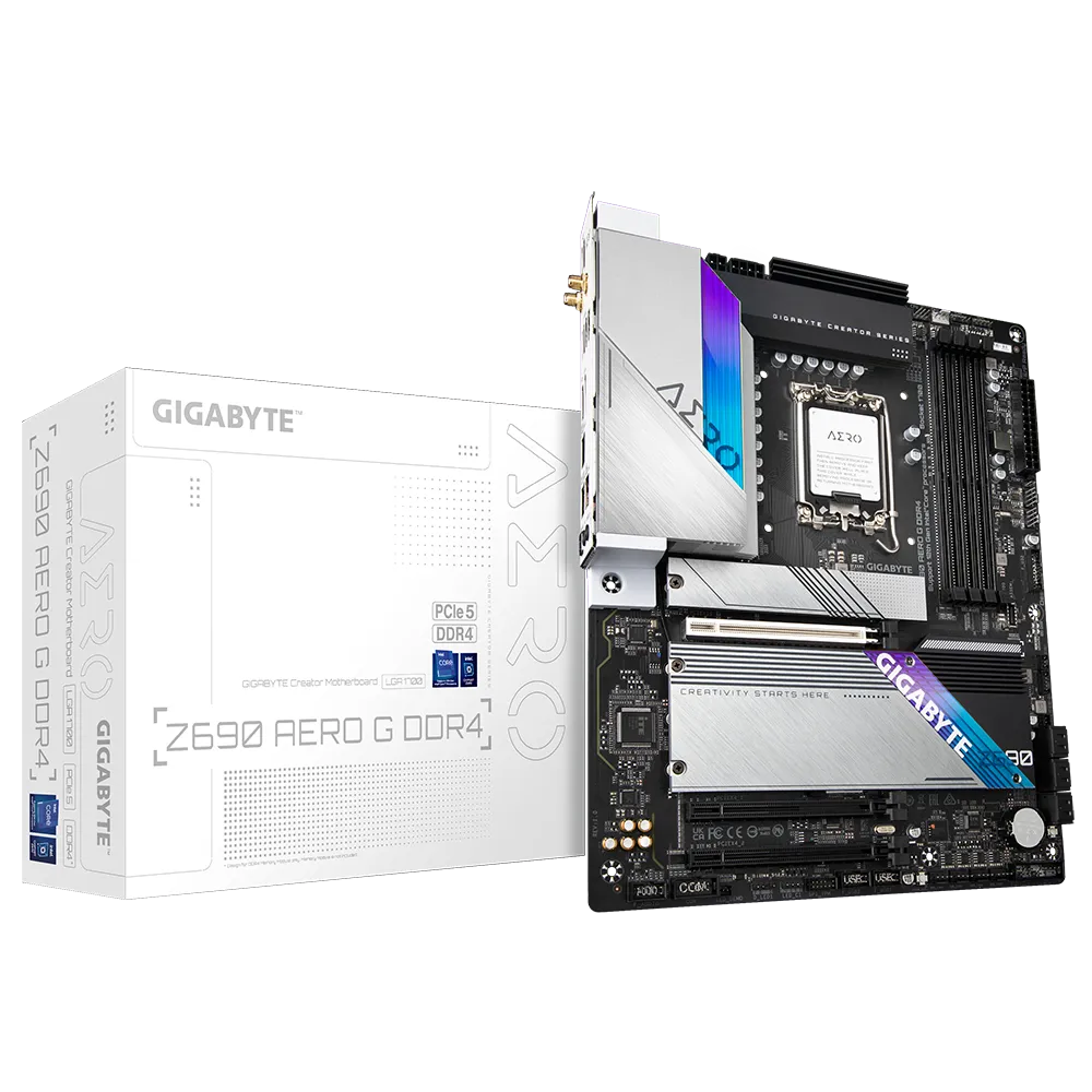 Gigabyte Intel Z690 Creator MB w unique VisionLINK IO design,WIFI6 802.11ax and Intel 2.5GbE LAN,PCIe 5.0 x16 slot, 4 x NVMe PCIe 4.0 x4 M.2 C