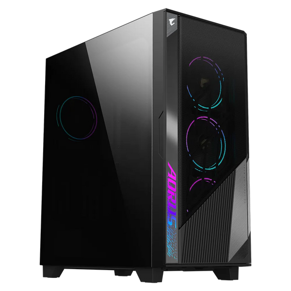 Gigabyte AORUS C500 GLASS  Gaming Case Mini ATX  RGB  Dust Filters Top Front Bottom