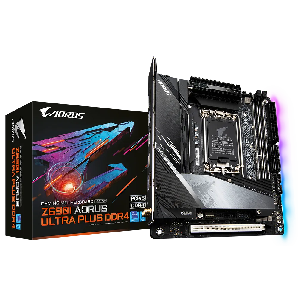 Gigabyte Intel M/B Z690I A ULTRA PLUS D4 1.0, Intel Z690, Socket1700 rev.1.0, Mini-ITX AX411NGW