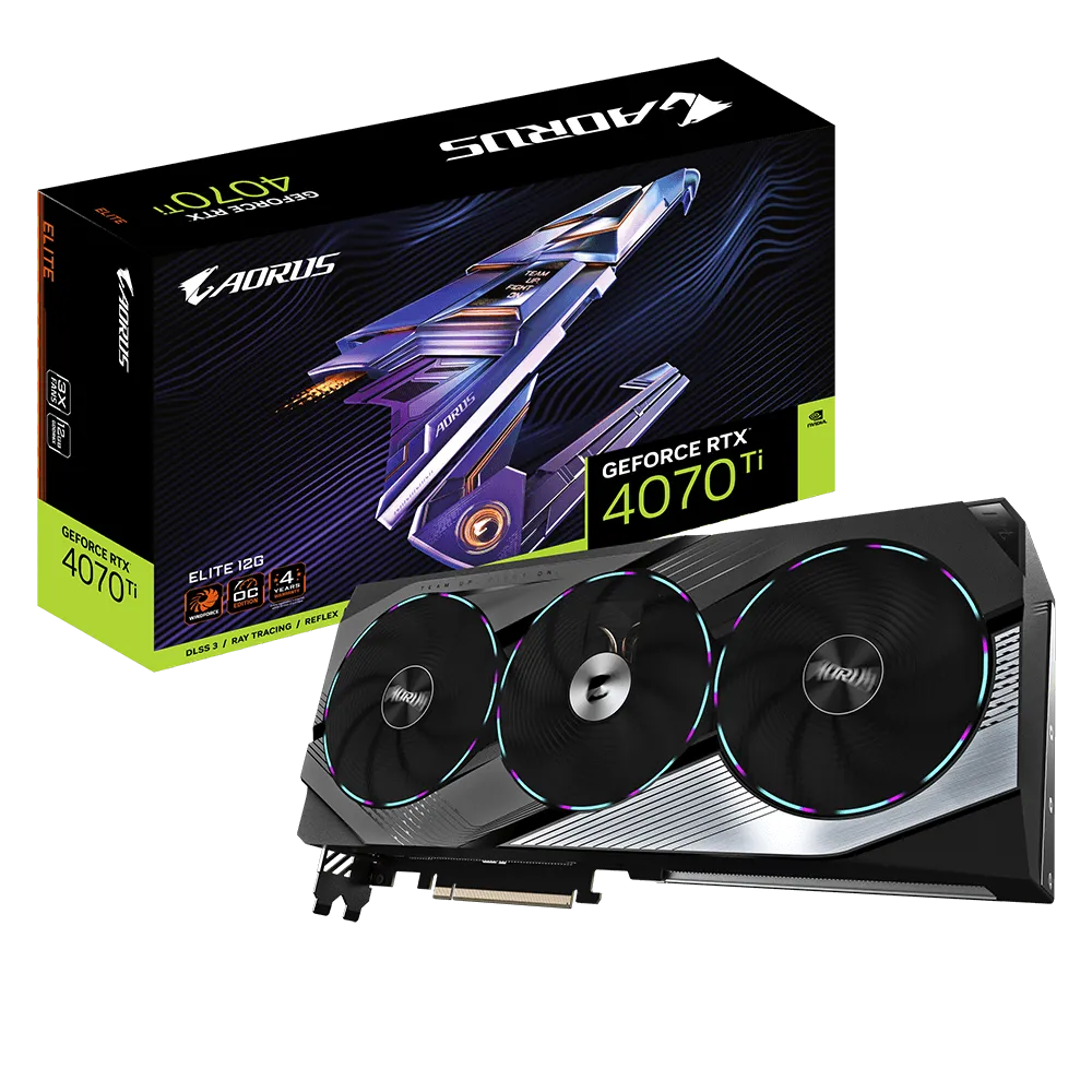 Gigabyte GET A BONUS 500GB M.2 NVME SSD WHEN YOU PURCHASE A GIGABYTE RTX 4070 TI AORUS E  12GD
