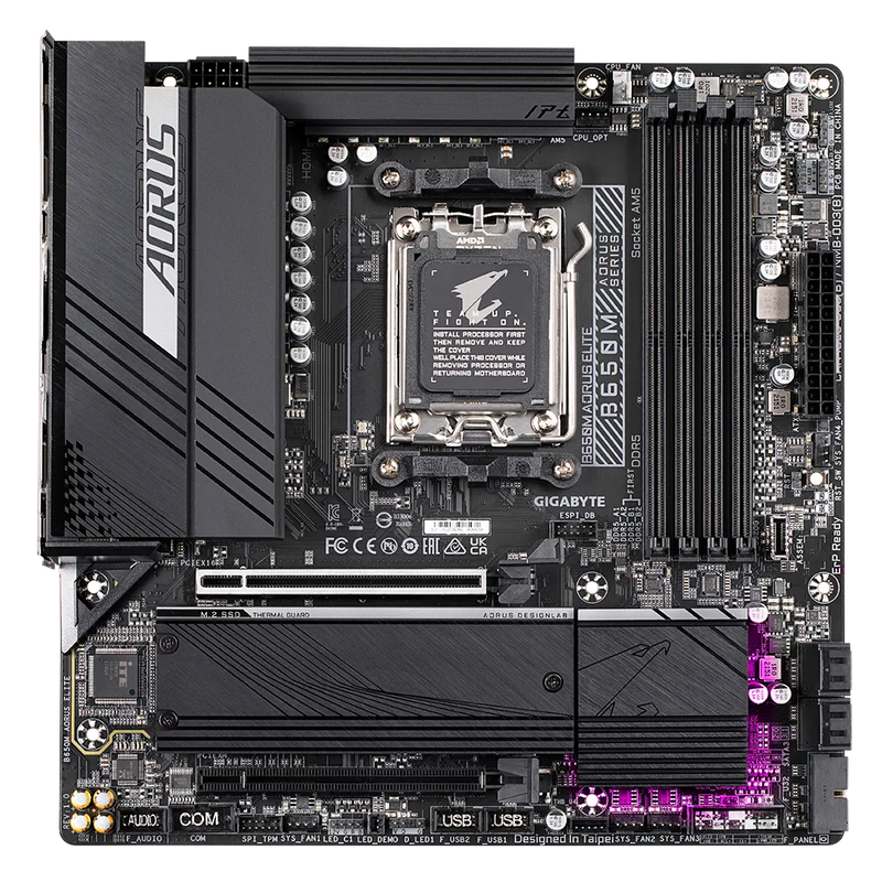 Gigabyte B650M AORUS ELITE (REV 1.0) motherboard AMD B650 Socket AM5 ATX