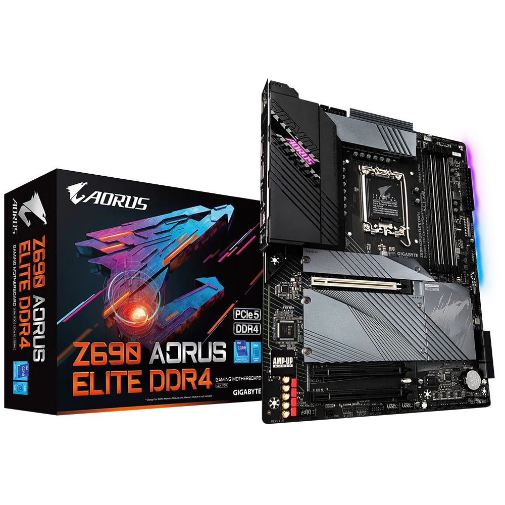 Gigabyte 12th Gen Intel Core Dual Channel Non-ECC Unbuff DDR4, 4 DIMMs Direct 16+1+2 Digital VRM w70A Power Stage AMP-UPALC1220, WIMA 2.5GbE LAN 4x Ultra-Fast