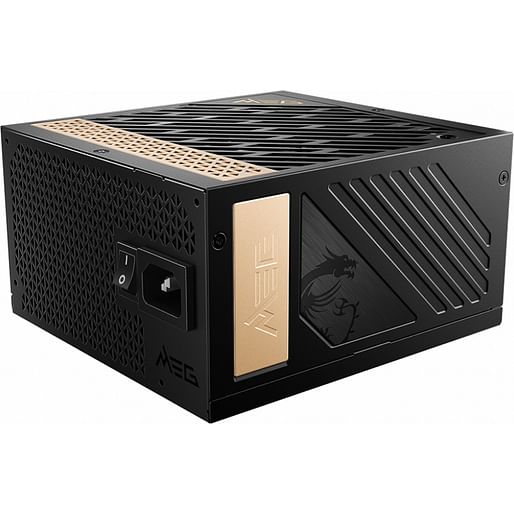 MSI MEG AI1300P PCIE5 power supply unit 1300 W 24-pin ATX ATX Black