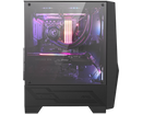 MSI MAG FORGE 100R Mid Tower Gaming Computer Case 'Black, 2x 120mm ARGB PWM Fan, 1x 120mm Fan, 1-6 ARGB Hub, Mystic Light Sync, Tempered Glass Panel, ATX, mATX, mini-ITX'