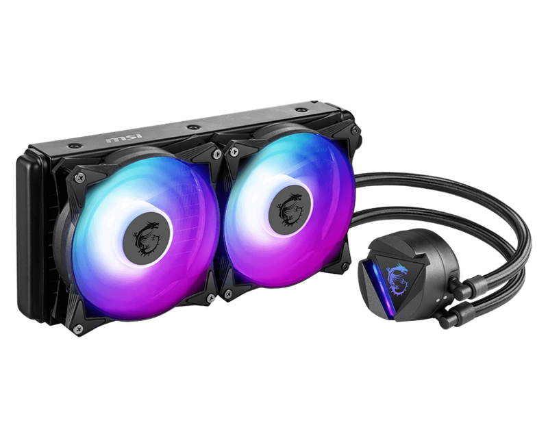 MSI MPG CORELIQUID 280R Liquid CPU Cooler, ARGB, PWM Mode, LGA 1150/1151/1155/1156/1200/1366/2011/2011-3/2066, AM4/FM2+/FM2/FM1/AM3+/AM3/AM2+/AM2