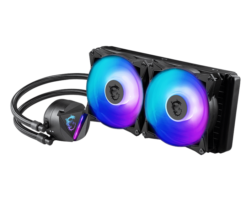 MSI MPG CORELIQUID 280R Liquid CPU Cooler, ARGB, PWM Mode, LGA 1150/1151/1155/1156/1200/1366/2011/2011-3/2066, AM4/FM2+/FM2/FM1/AM3+/AM3/AM2+/AM2