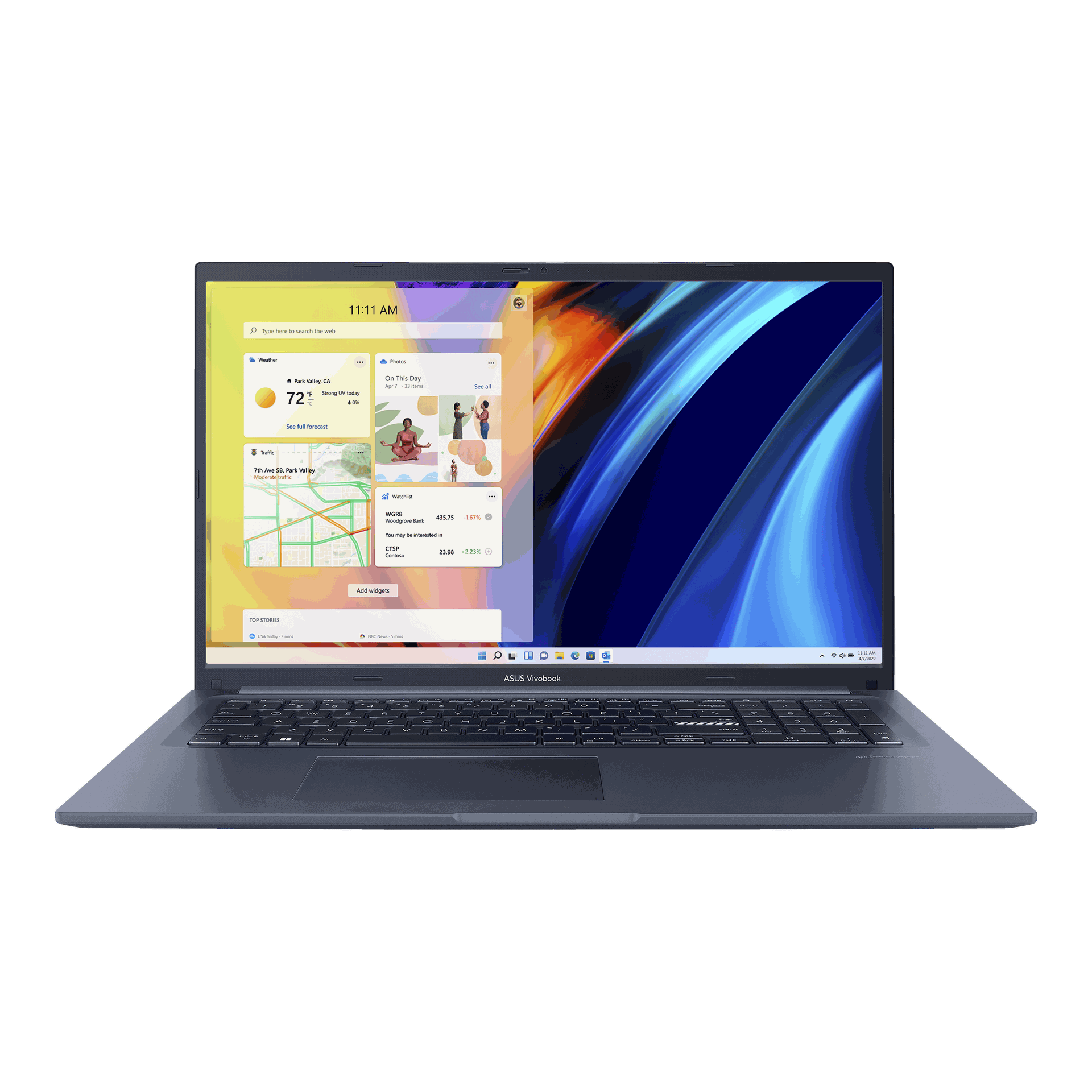 Asus X1702ZA-BX122W Vivobook 17 Laptop. i5-1235U/8/256/17" HD+ /Win11 (Sliver)