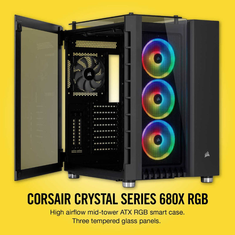 Corsair Crystal 680X RGB mid-Tower Black Case