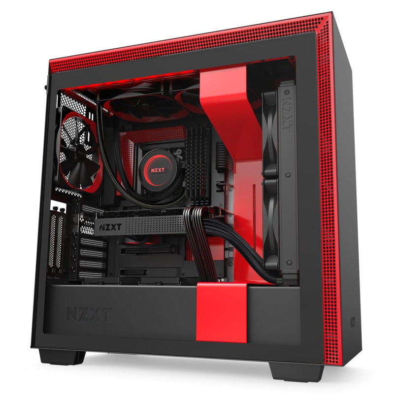 NZXT H710i mid ATX Tower Black,Red Case
