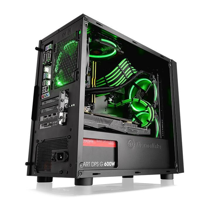 Thermaltake Versa H17 Window Micro-Tower Black Case