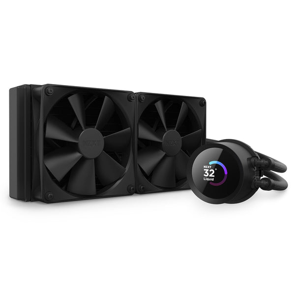 NZXT Kraken 240 - 240mm AIO liquid cooler w/ 1.54in. Display and Radiator Fans (Black)