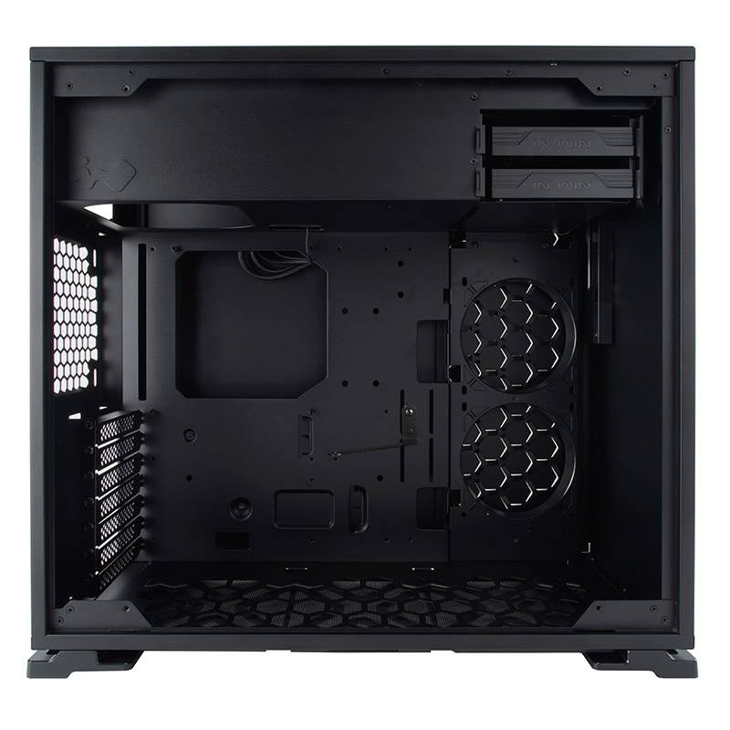 InWin 101C Black Mid Tower ATX Case w/Tempered Glass Side Panel,1x USB 3.1 Gen 2 Type-C, 2x USB 3.0, HD Audio - Internal Drive Bays: 2x 3.5", 2x 2.5", or 4x 2.5" - Max. VGA Card Length: 421mm - Expansion Slots: 7x PCI-E
