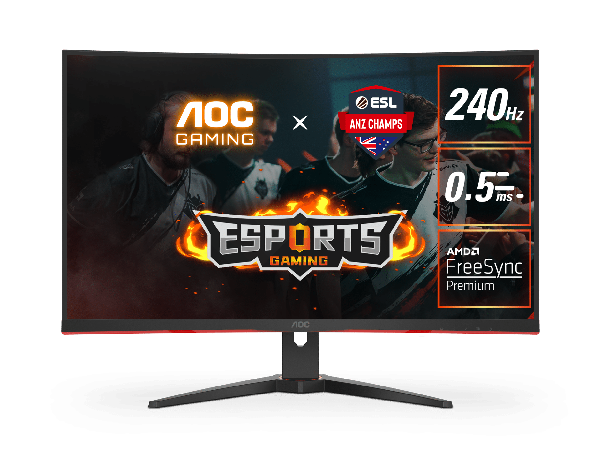 AOC C32G2ZE 31.5" Curved 0.5ms 240Hz FHD FreeSync Premium Gaming Monitor