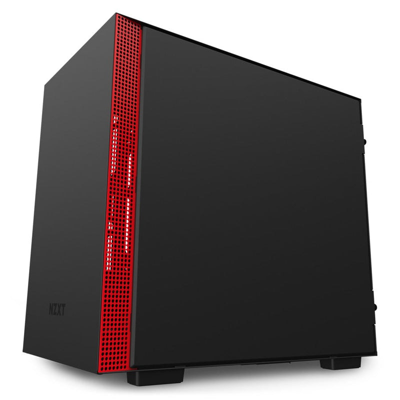 NZXT H210i Matte Black Red Mini-Tower Black,Red Case
