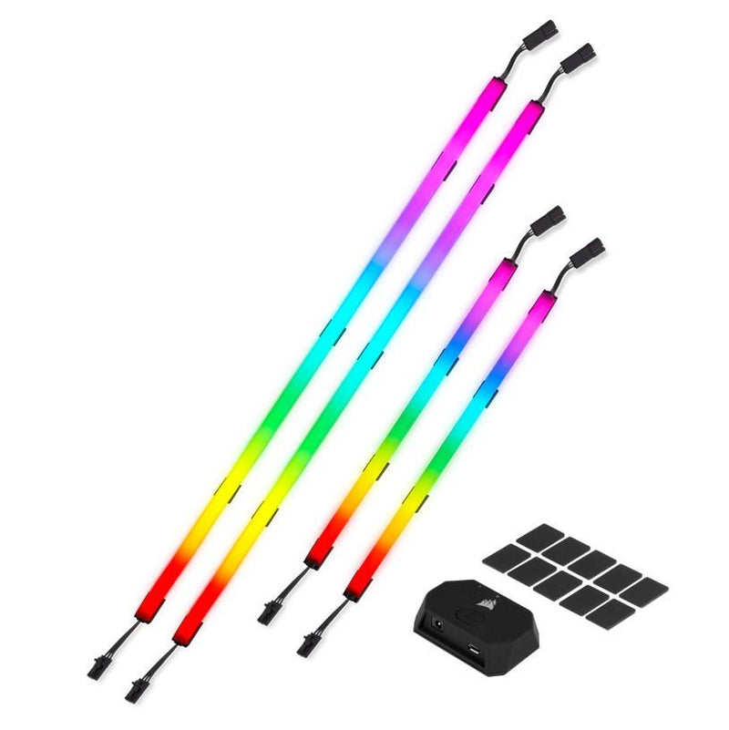 Corsair iCUE LS100 Smart Lighting Strip Starter Kit. 1x Controller, 2x 450mm + 2x 250mm