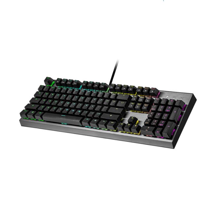Cooler Master (CK-350-KKOM1-US) CK350 V2 RGB Mechanical Gaming Keyboard Gunmetal Black - Brown Switch