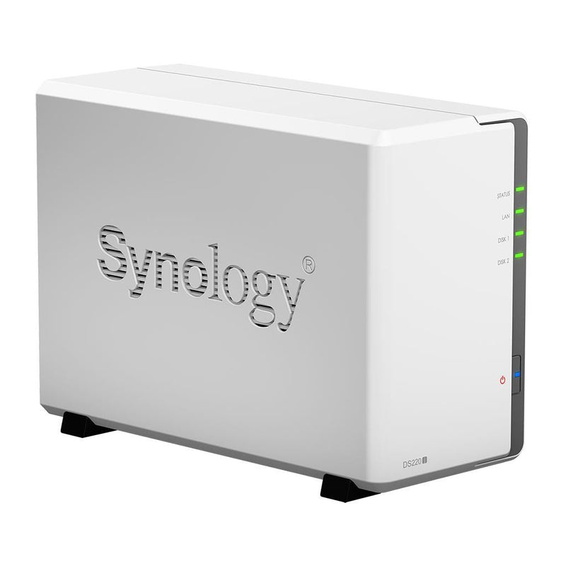 Synology DiskStation DS220j 2-Bay Diskless NAS Quad Core CPU 512MB RAM