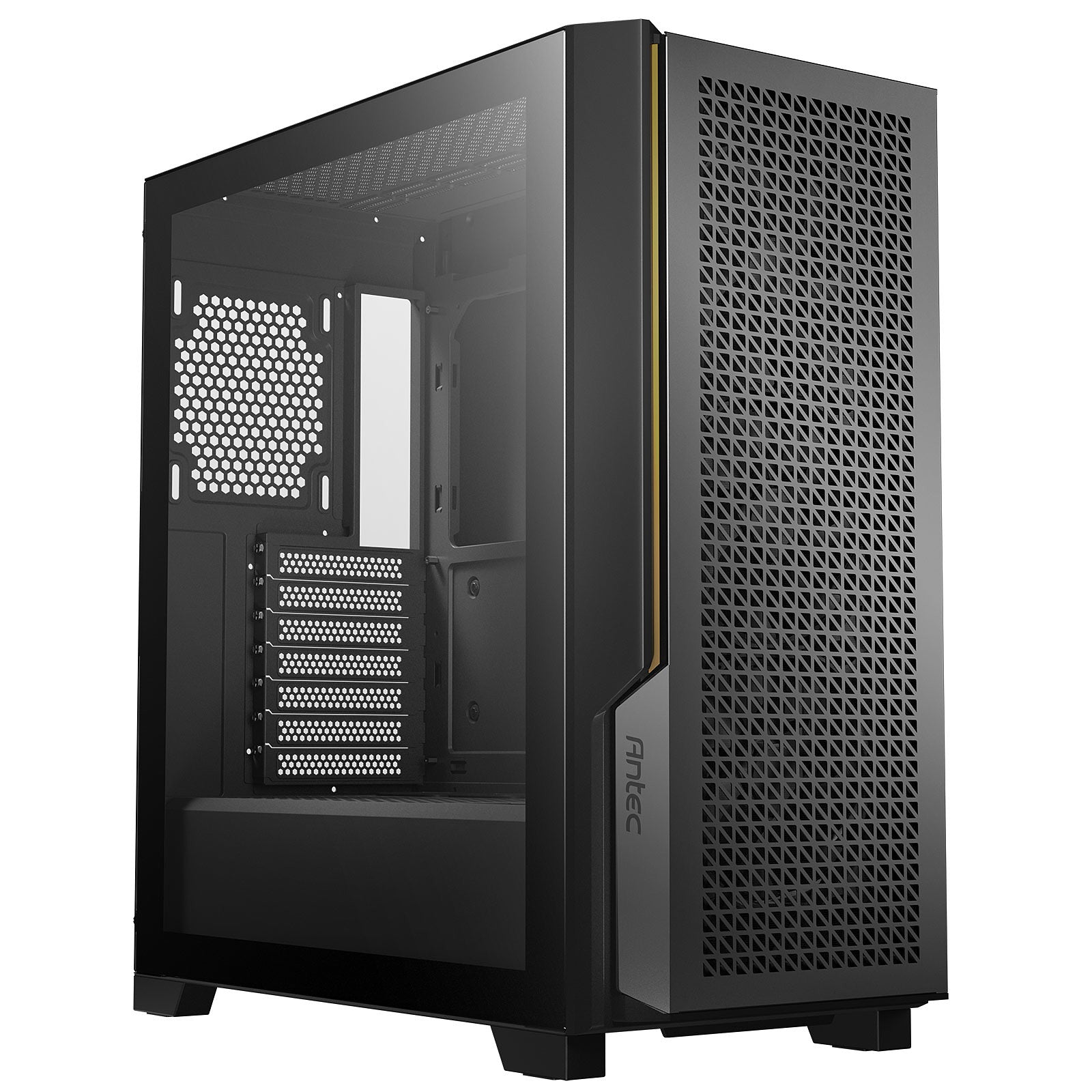 Antec P20C E-ATX, High Airflow, USB-C, Cable management , 4x HDD or SSD , 375mm GPU, 170mm CPU 3x PWM 12 CM Fan, Tempered Glass, Gaming Case
