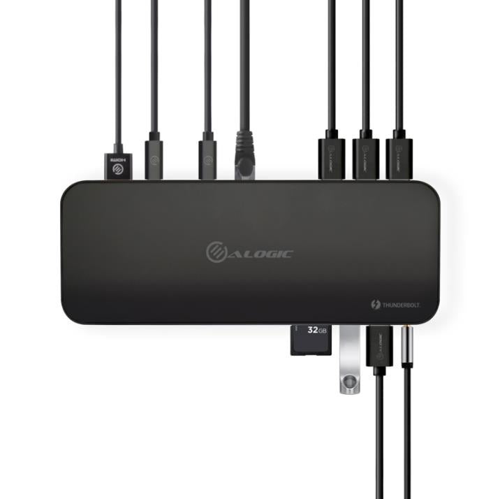 ALOGIC (TB3D2D24K-H) ThunderBolt 3.0 Docking Station