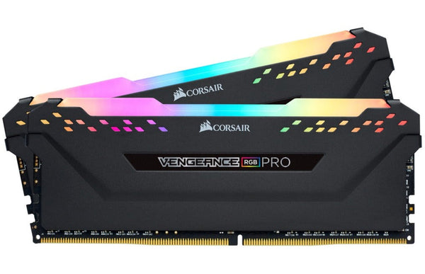 Corsair Vengeance RGB PRO 32GB (2x16GB), 3600MHz DDR4 Ram, Black Desktop Gaming Memory CMW32GX4M2D3600C18