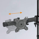 Vision Mounts VM-MP320C - DeskClamp Dual LCD Monitor Support up to 27''; Tilt -15-+15°; Rotate 360°; VESA 75-100