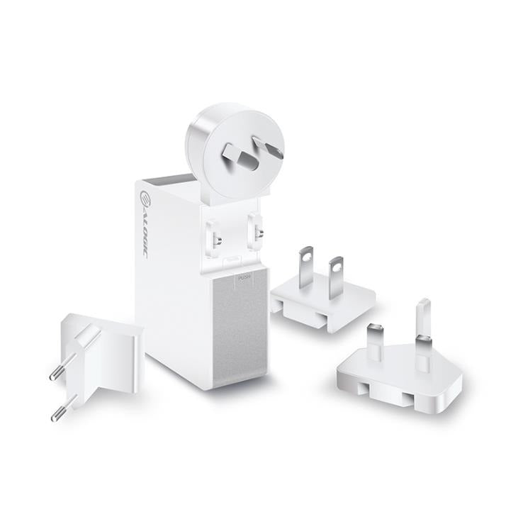 ALOGIC USB-C Wall Charger 60W, Travel Edition, Includes USB-C Charging Cable, white